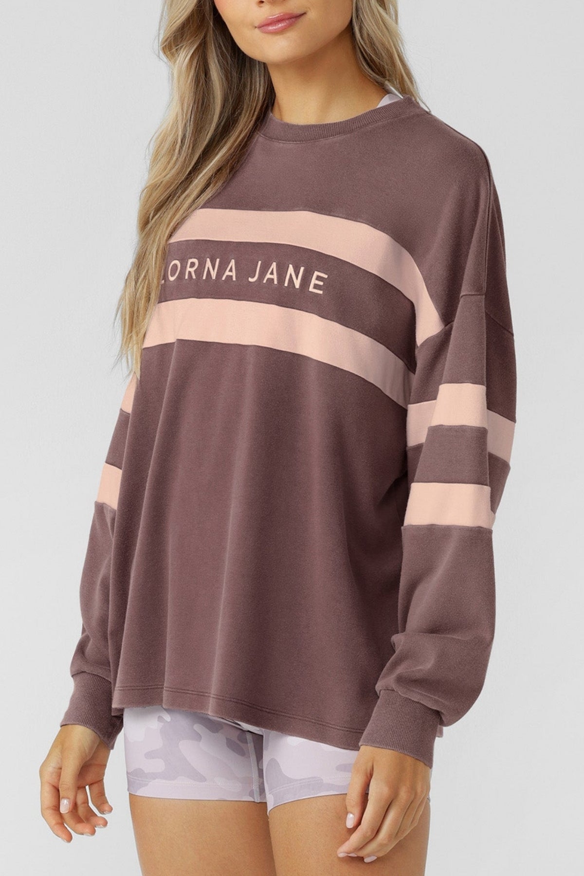 Lorna Jane Campus Oversized Lightweight Washed Sweat