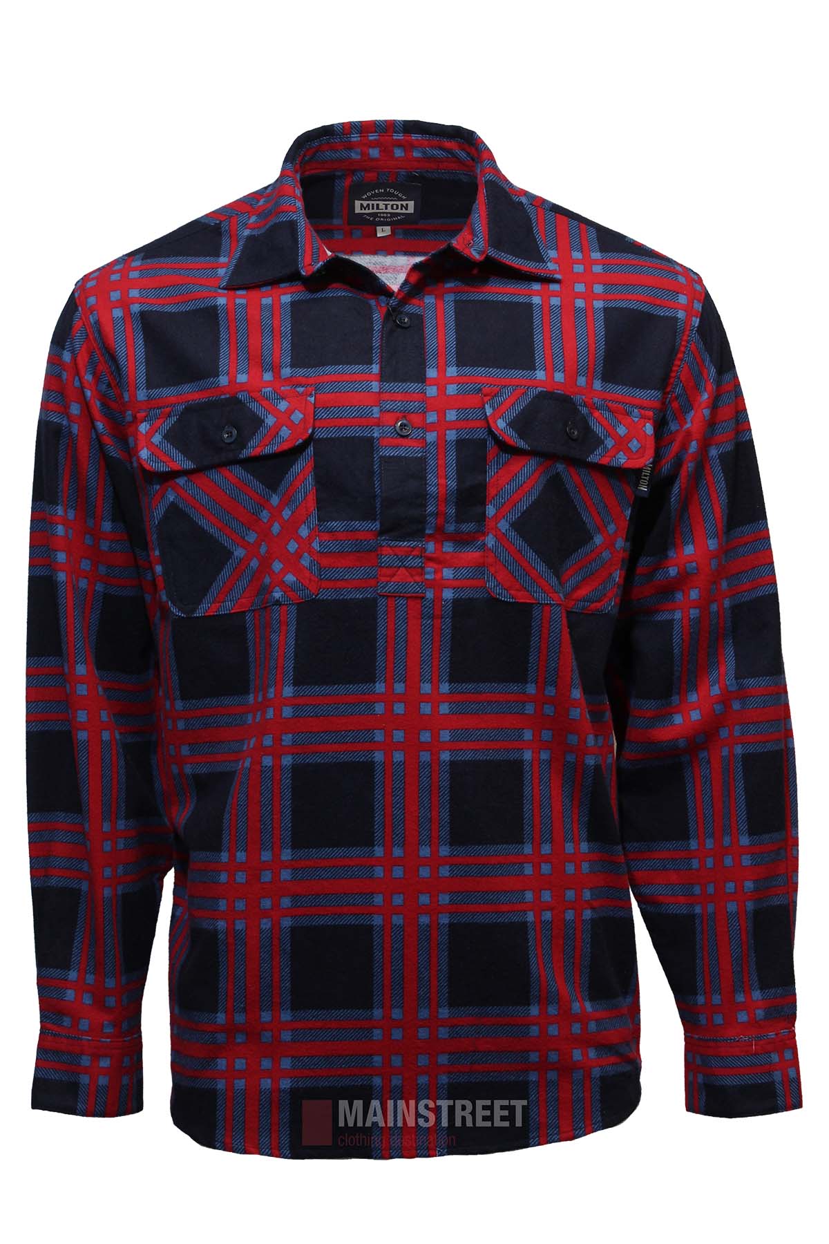Milton Closed Front Flannelette Shirt Mainstreet Clothing