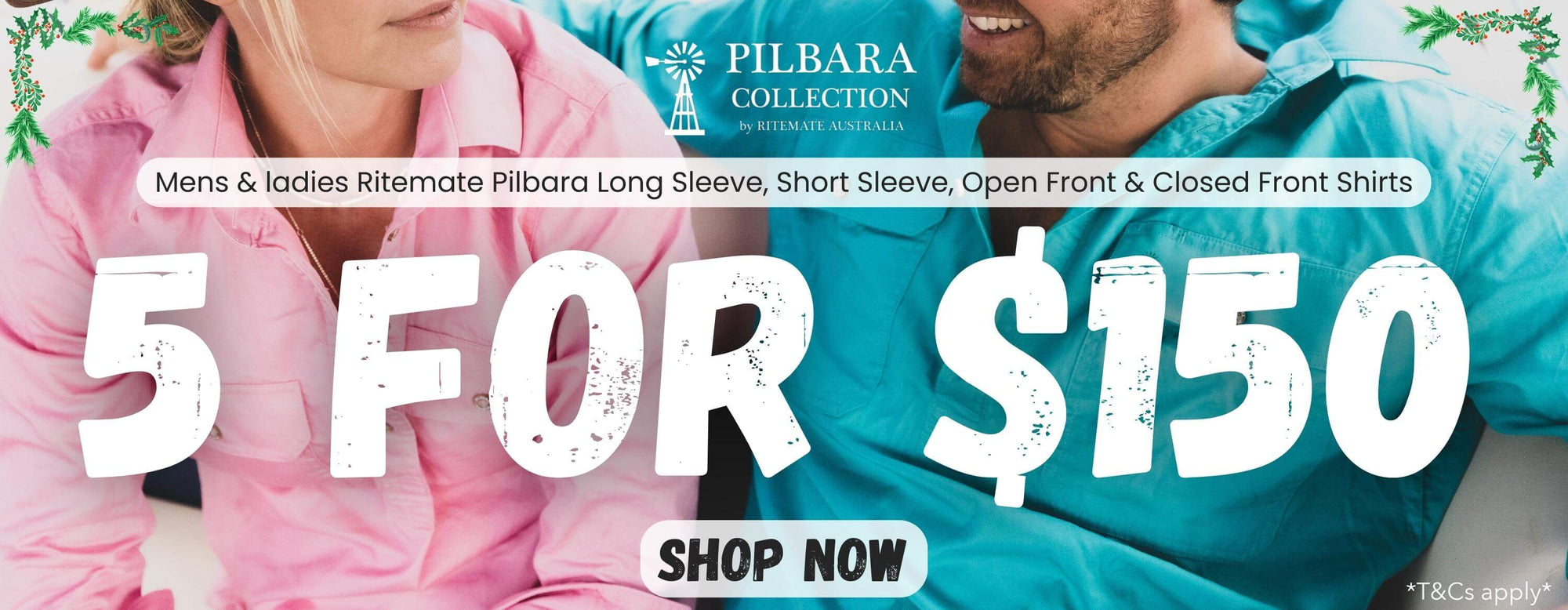 Men's & Ladie's Ritemate Pilbara Shirts, 5 for $150