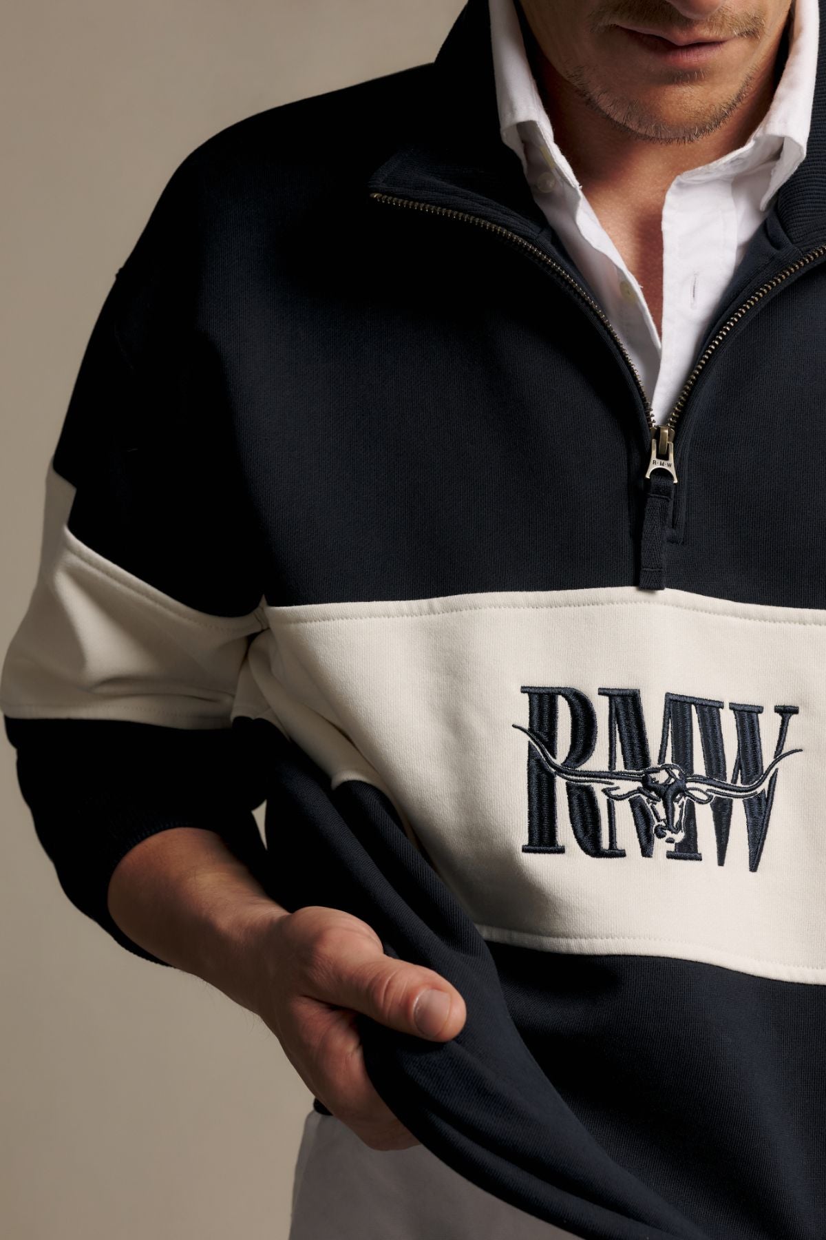 RM Williams Heritage 1/4 Zip Sweatshirt