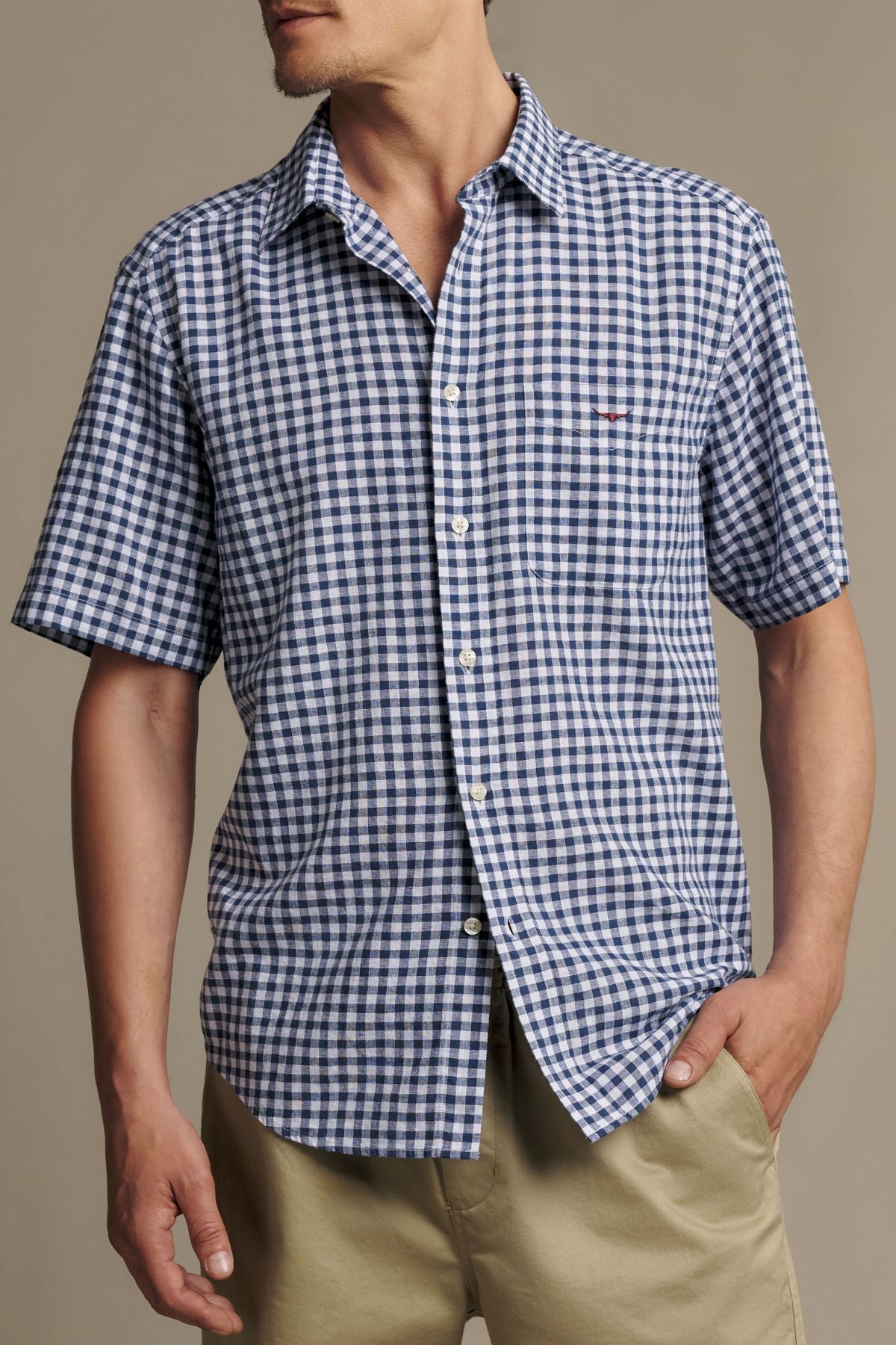 RM Williams Johnson Check Short Sleeve Shirt