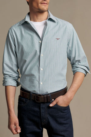 RM Williams Sommers Poplin Stripe Shirt