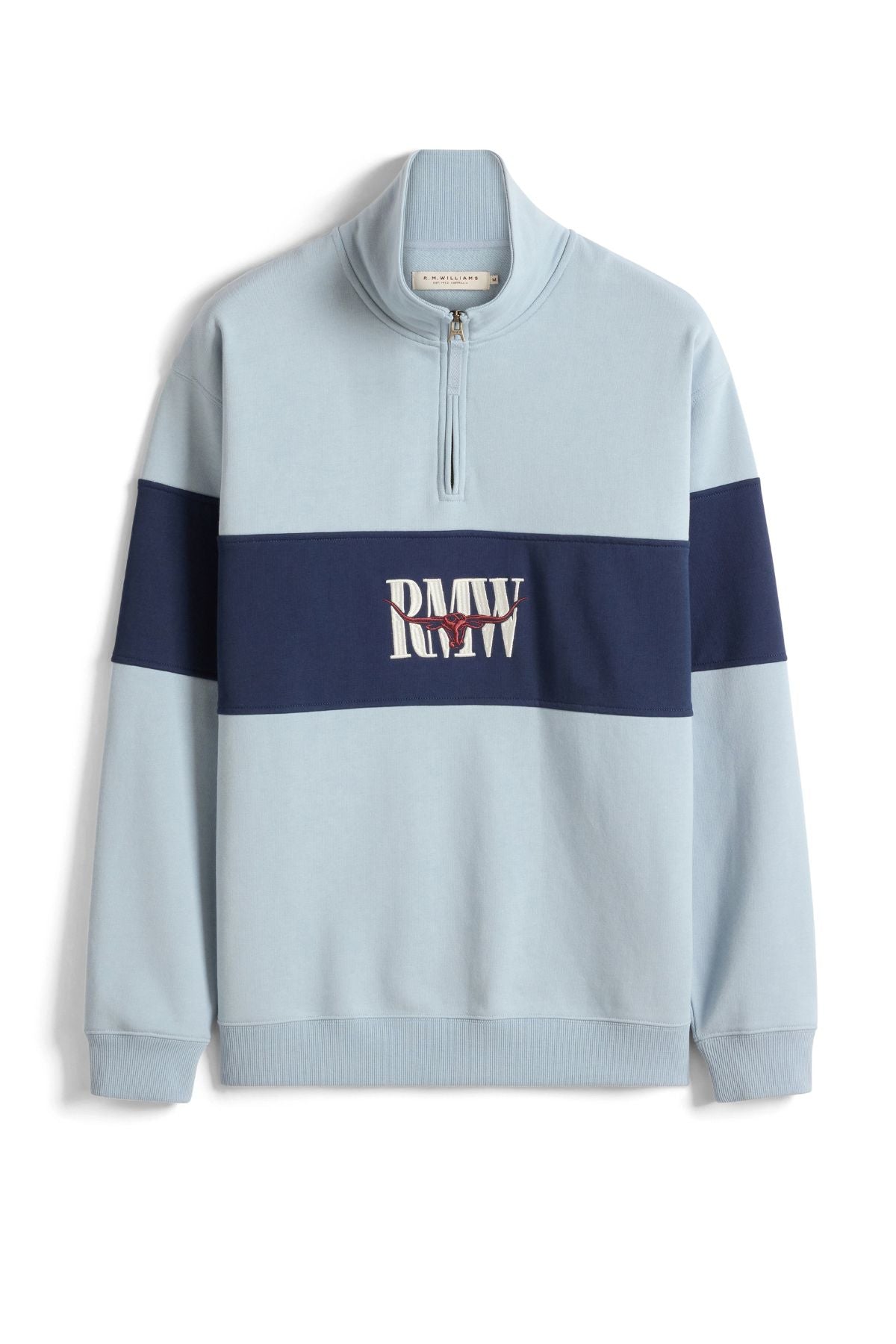 RM Williams Heritage Panel 1/4 Zip Sweatshirt