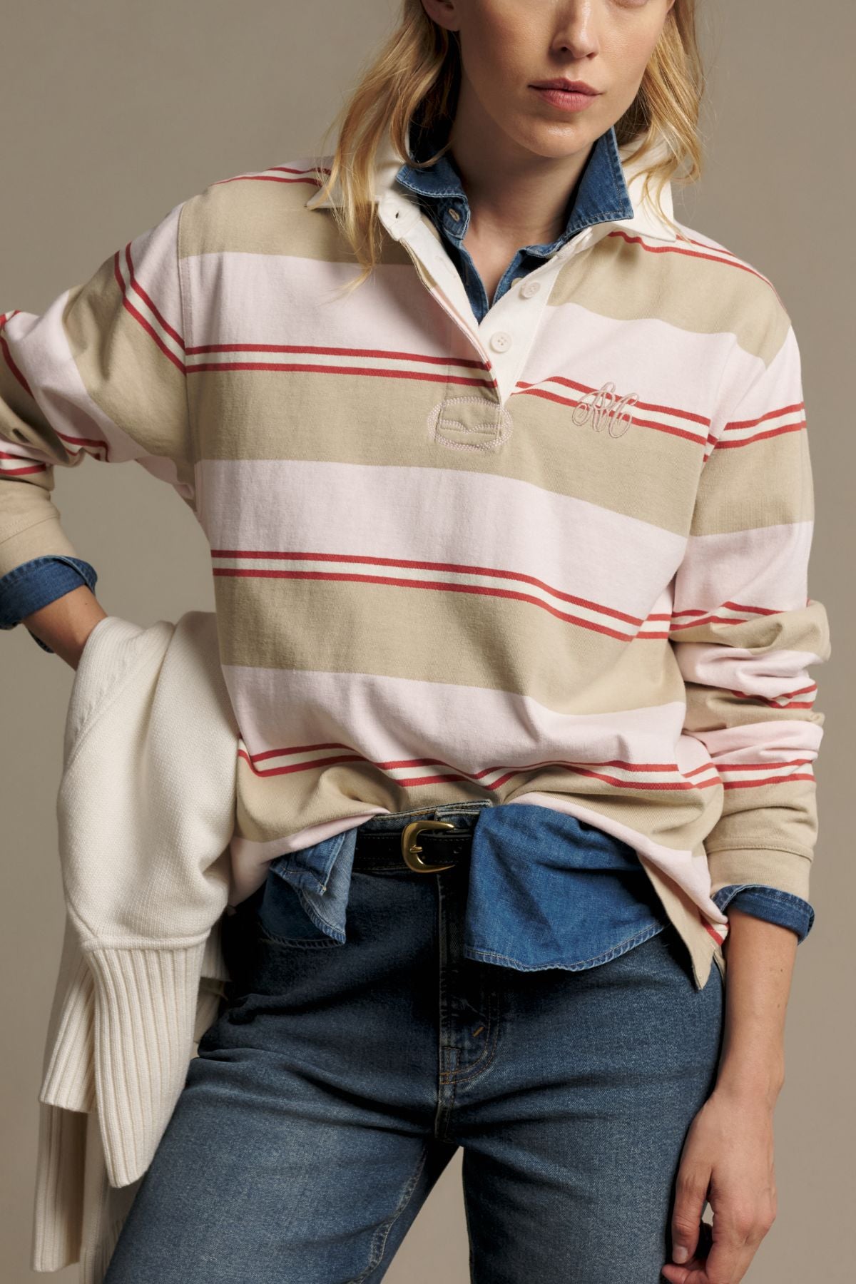 RM Williams Narran Heritage Stripe Rugby