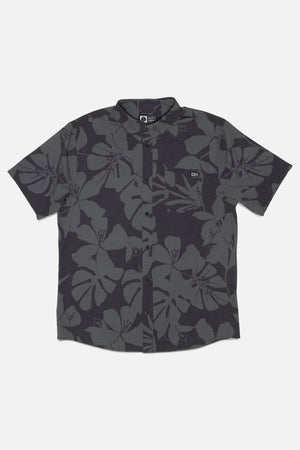 Salty Crew Breezer Perforated Button Up Short Sleeve Shirt