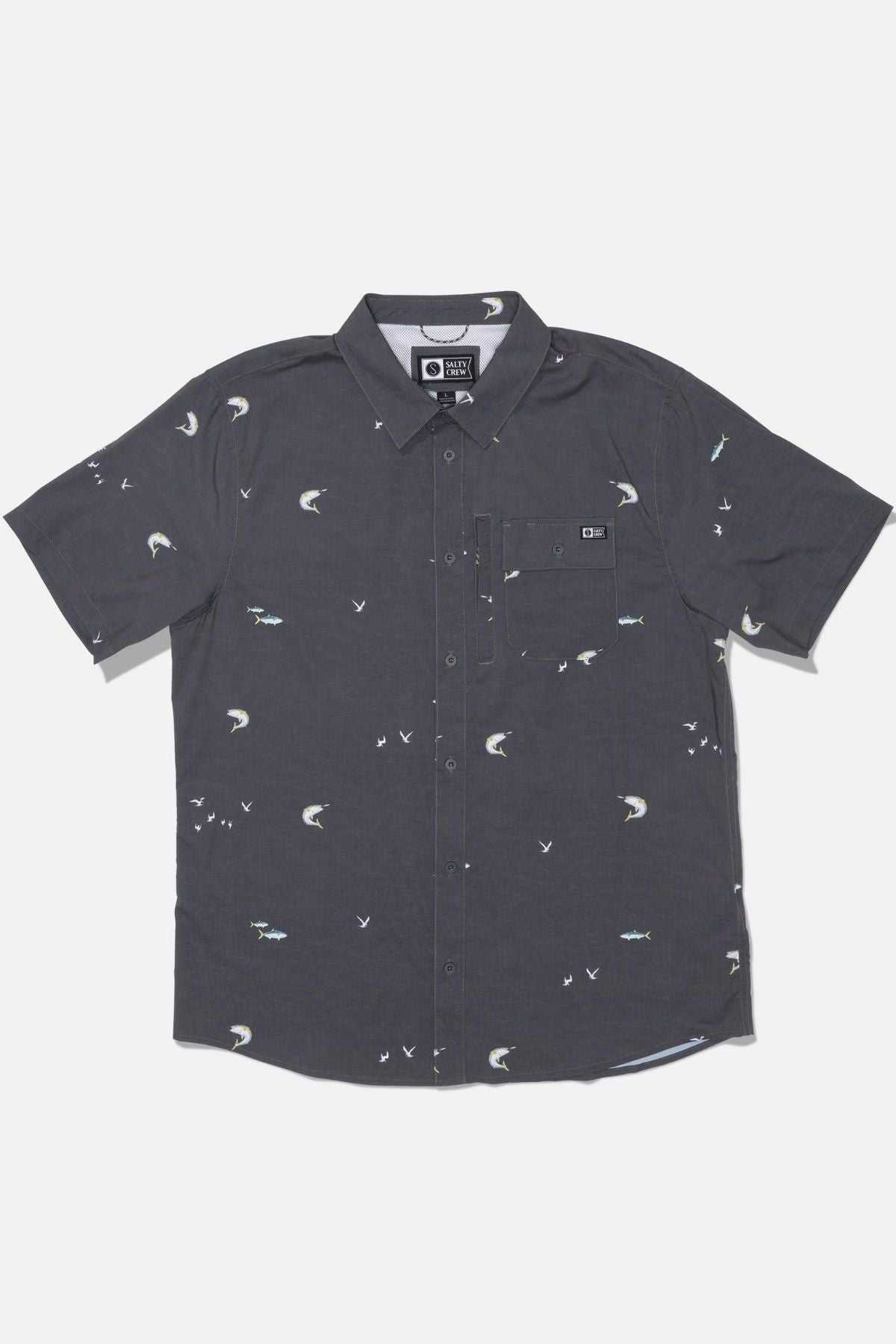 Salty Crew Flagship UV Button Up Short Sleeve Shirt