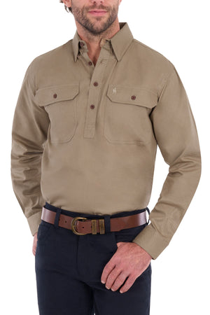 Thomas Cook Heavy Drill Half Placket Shirt