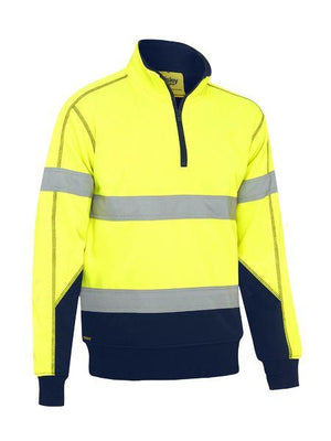 Bisley Taped Hi Vis Fleece Pullover With Sherpa Lining (5018521403529)