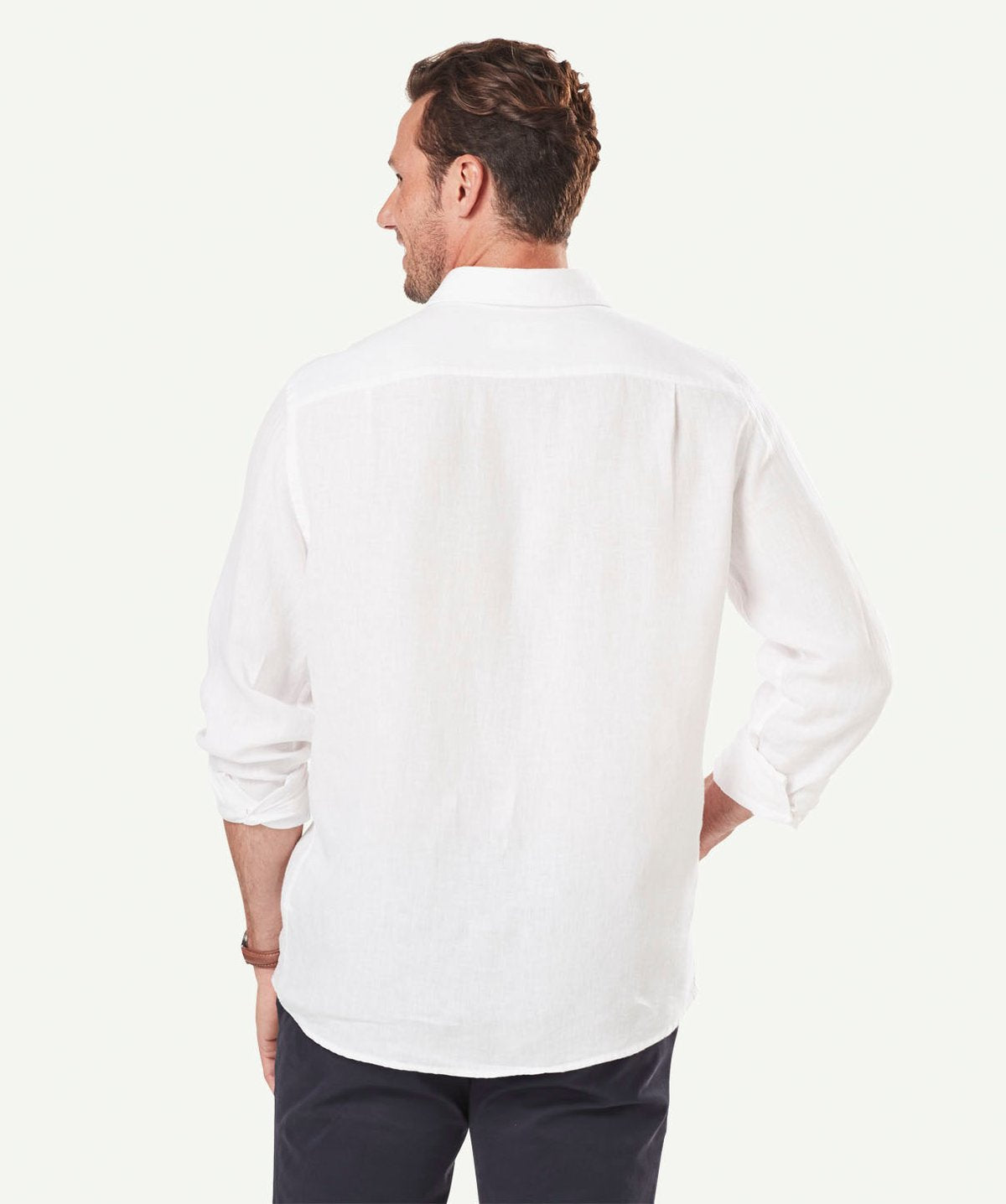 Gazman Linen Plain Shirt Mainstreet Clothing
