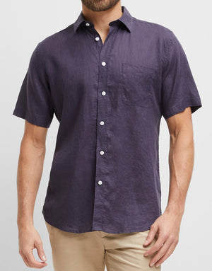 Blazer Cooper S/S Linen Shirt (4498784747657)