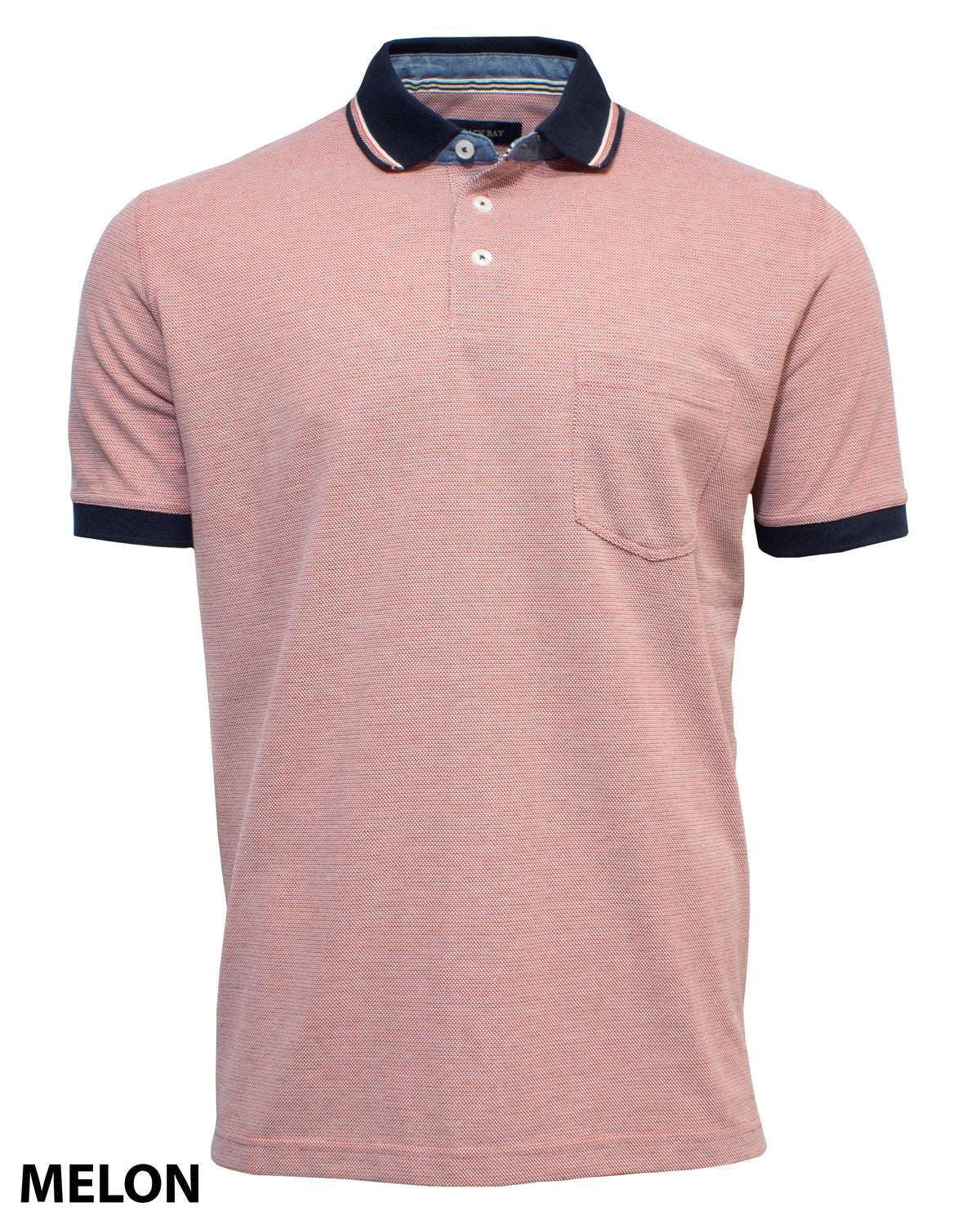 Back Bay Textured Multi Colour Polo