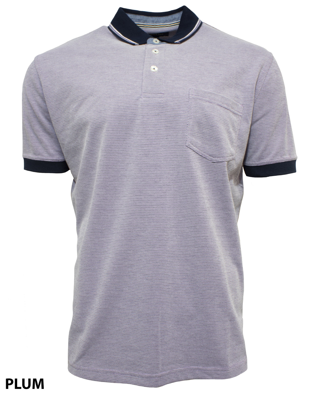 Back Bay Textured Multi Colour Polo