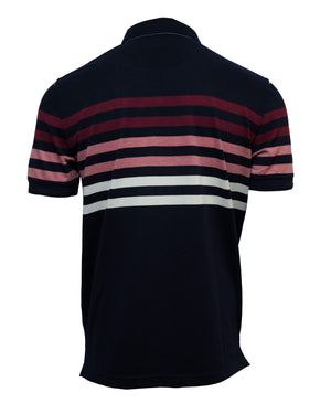 Back Bay Engineered Stripe Pique Polo