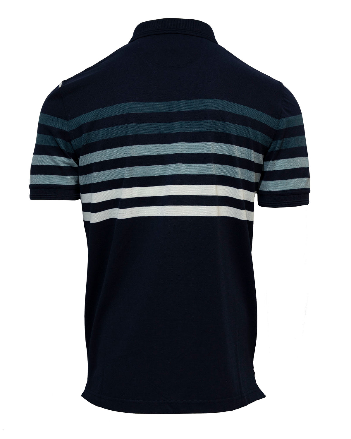 Back Bay Engineered Stripe Pique Polo