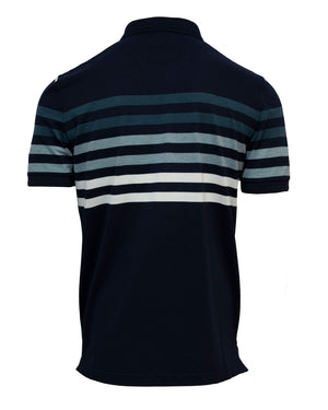 Back Bay Engineered Stripe Pique Polo