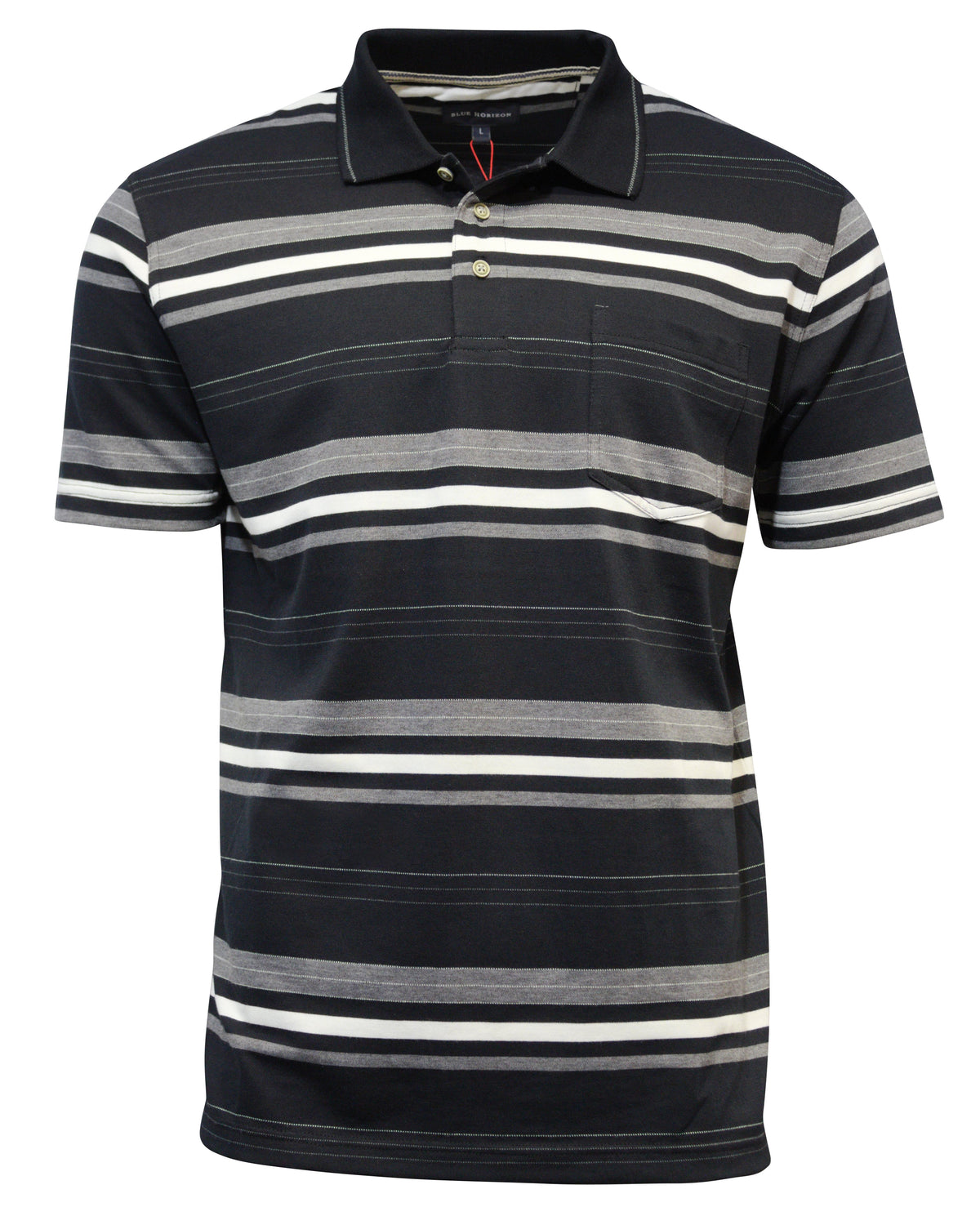 Blue Horizon Jersey Stripe Polo