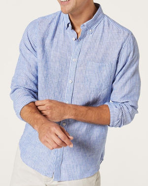 Blazer Jonah Linen Stripe Shirt