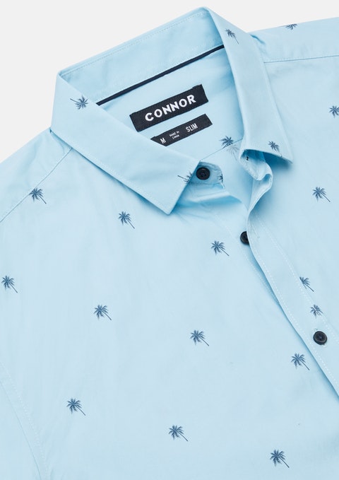 Connor Palm Tree Slim Shirt