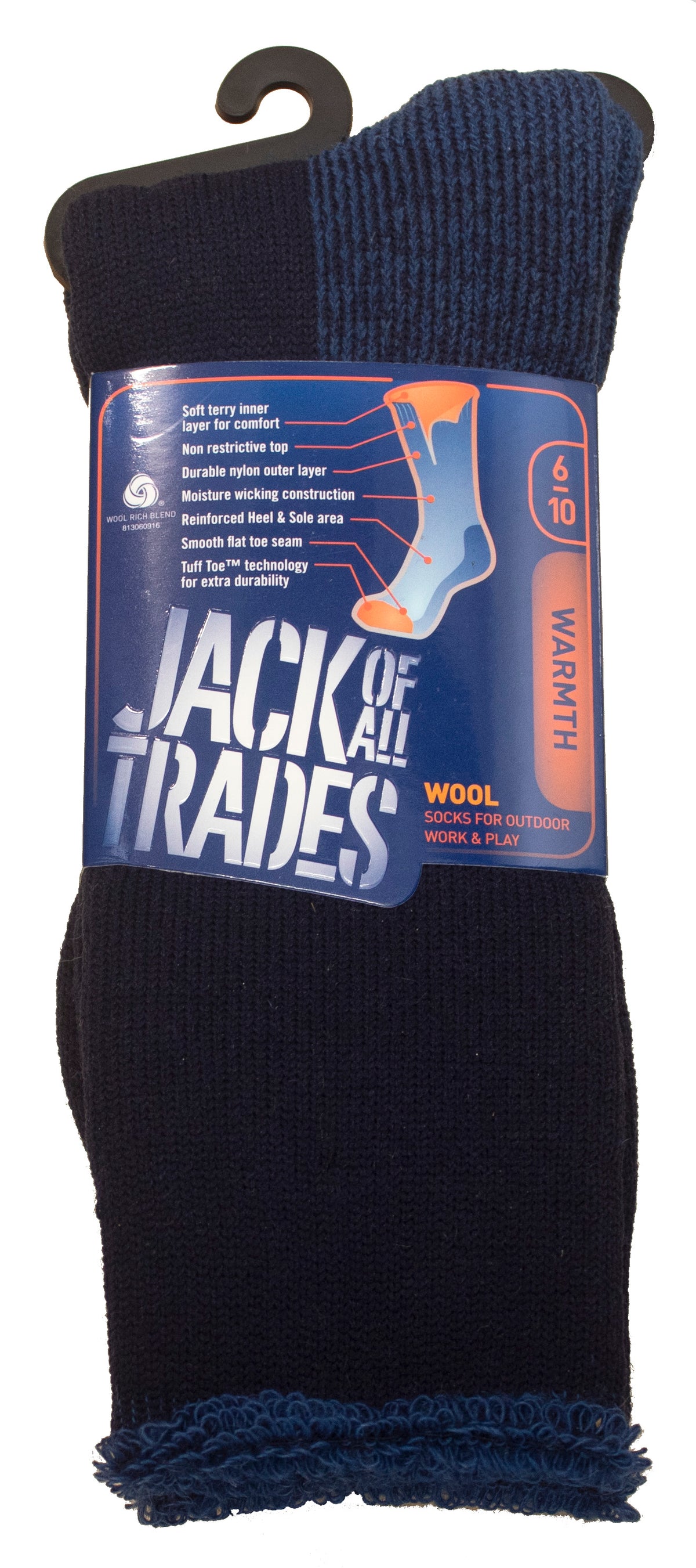 JOAT Wool Outdoor Sock 6-10 (4824543854729)