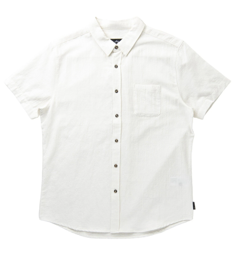 Rusty Overtone Short Sleeve Linen Shirt