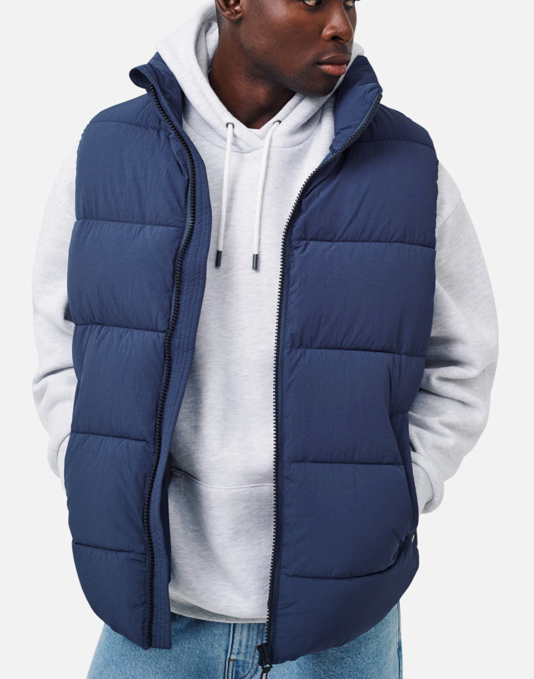 Frost-Free Water-Resistant Zip-Front Puffer Vest For Men, 46% OFF