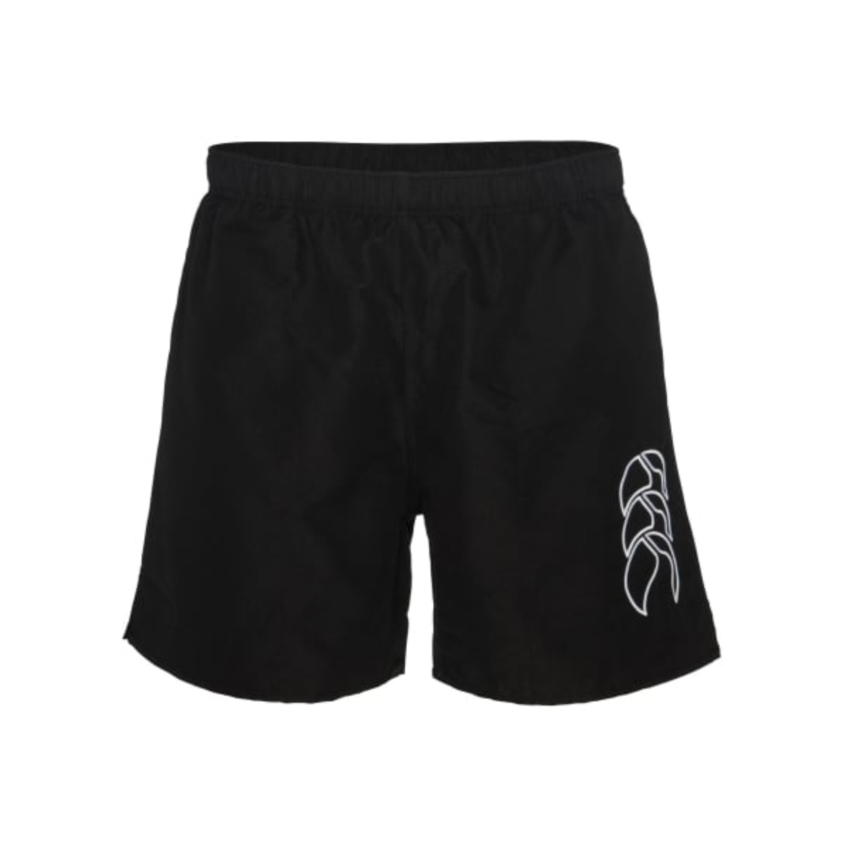 The Canterbury Tactic Shorts are made from comfortable polyester with an elastic waistband and feature a stylish white abstract leaf-like pattern on the left leg for your athletic endeavors.