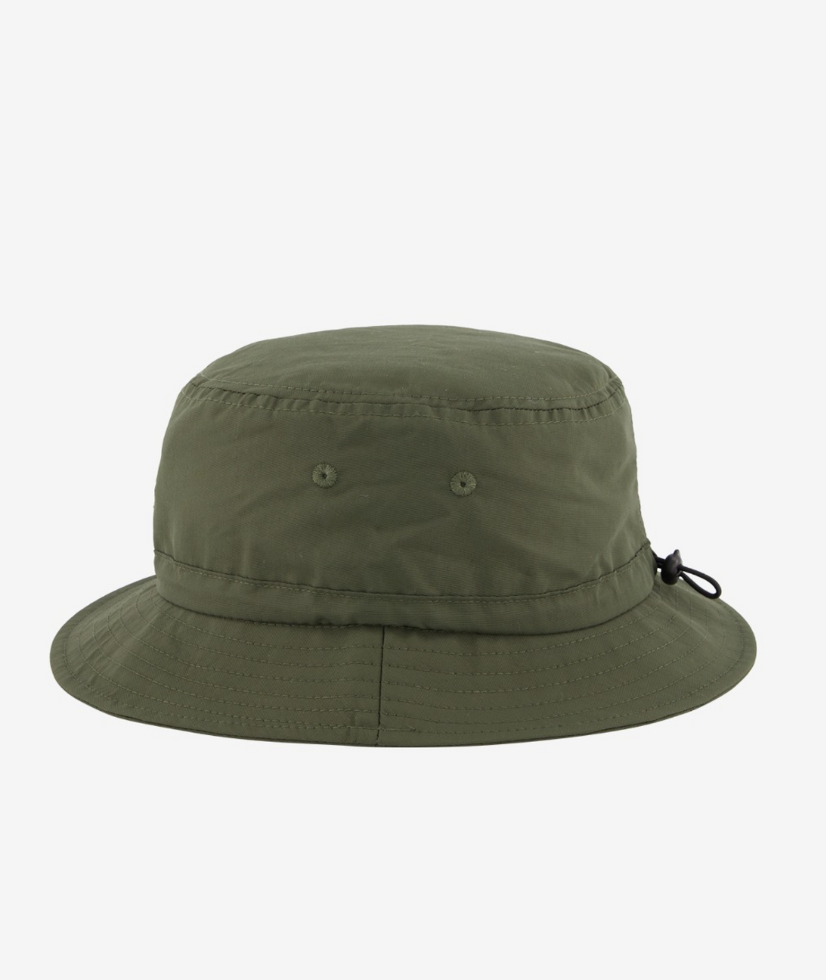 The Swanndri Murrays Bay v2 Hat, with a sleek green design, wide brim, two front ventilation eyelets, and a side adjustable strap, showcases style and functionality. Perfect for any adventure against a plain white backdrop.