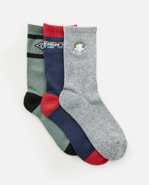 Rip Curl Icons Crew Sock 3 Pack