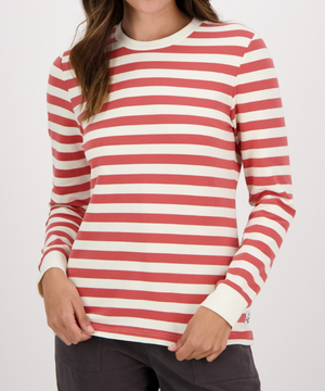 Swanndri Papamoa Stripe Long Sleeve Tee