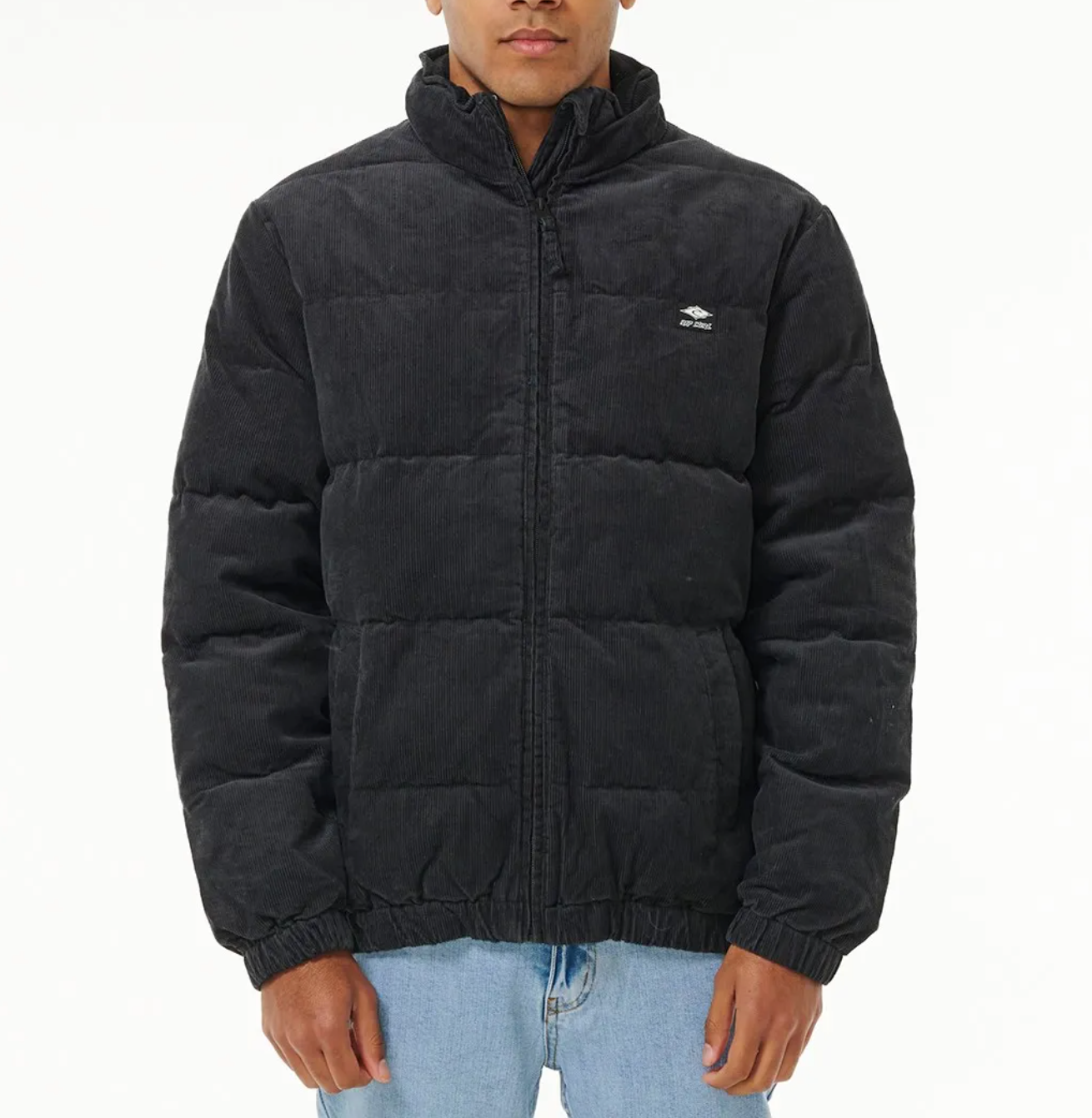 Zipper up cord online puffer jacket