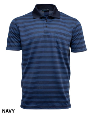 Tradewinds Box Stitch Stripe Polo