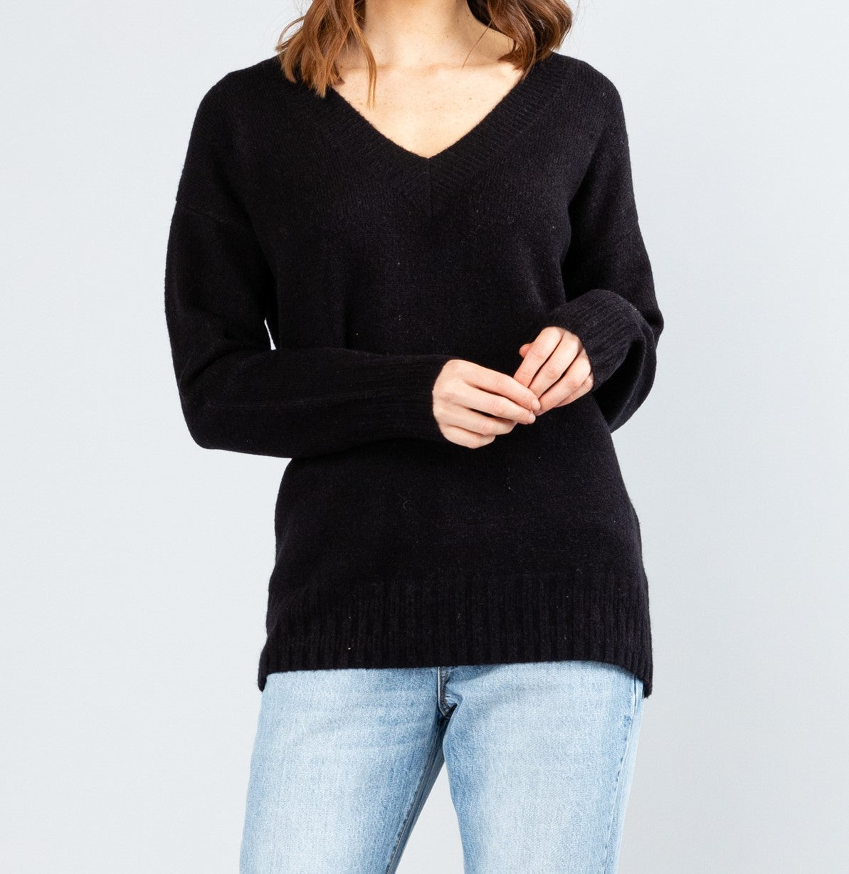 Rusty Together Vee Neck Knit (4619378196617)