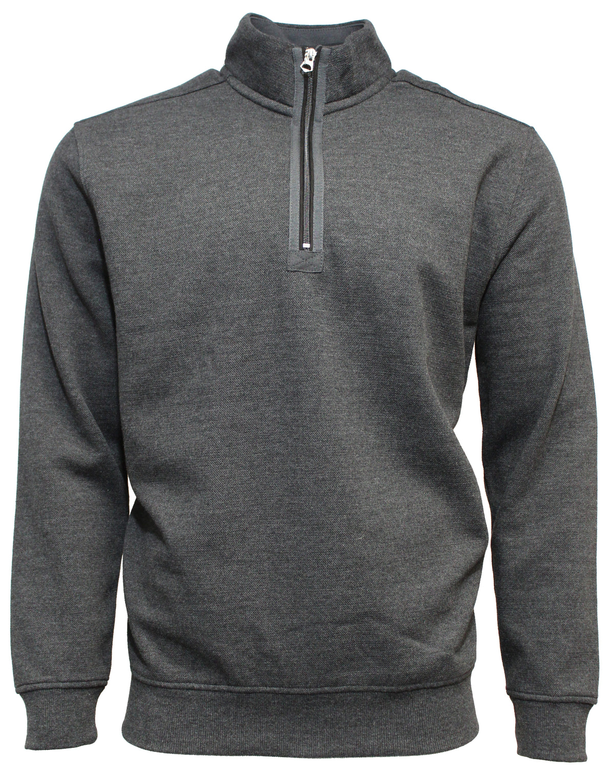 Back Bay Melange Pique Half Zip Fleece (4498636570761)
