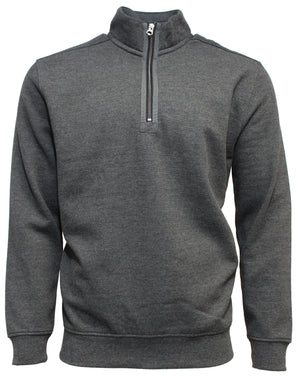 Back Bay Melange Pique Half Zip Fleece (4498636570761)