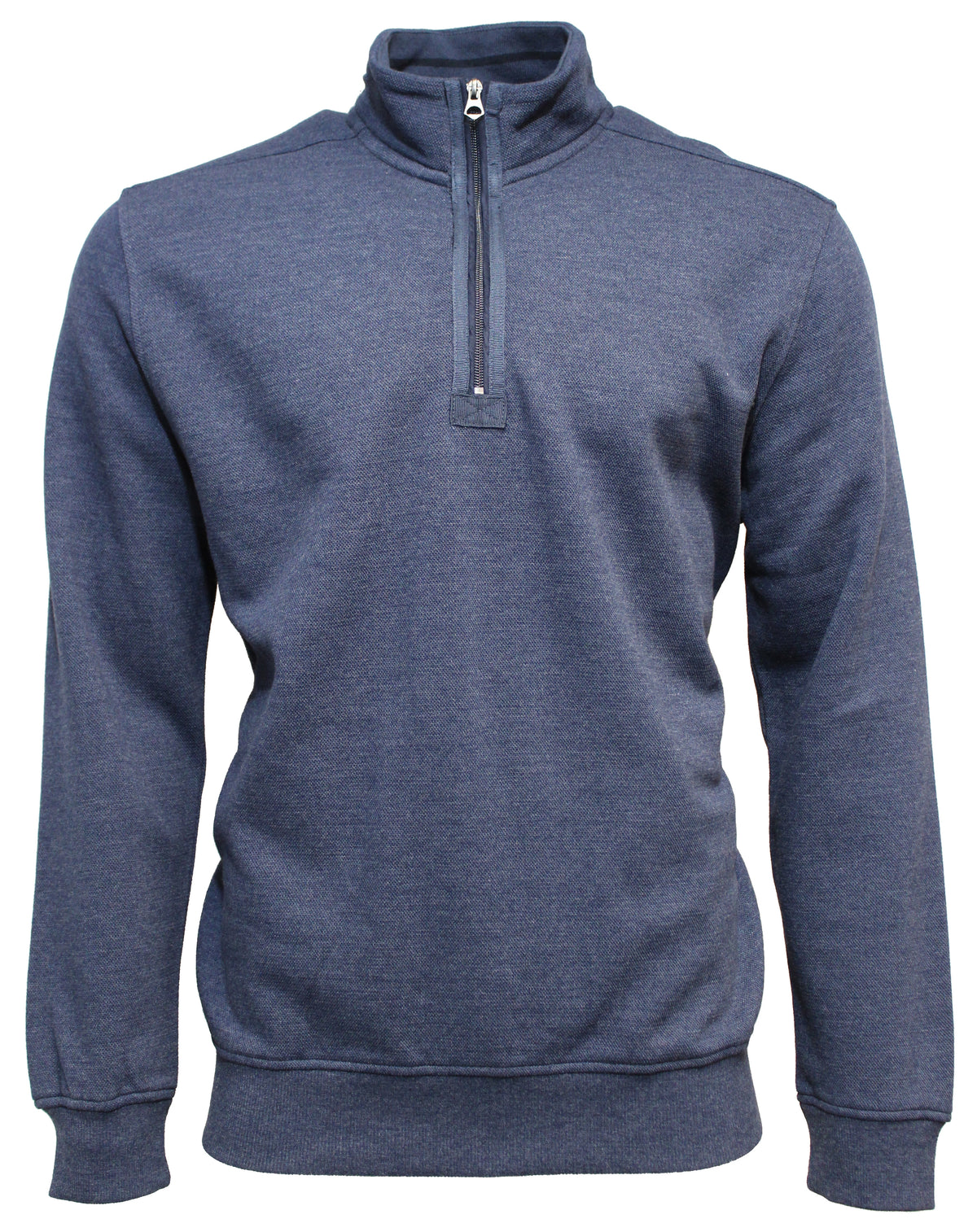 Back Bay Melange Pique Half Zip Fleece (4498636570761)