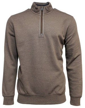 Back Bay Melange Pique Half Zip Fleece (4498636570761)