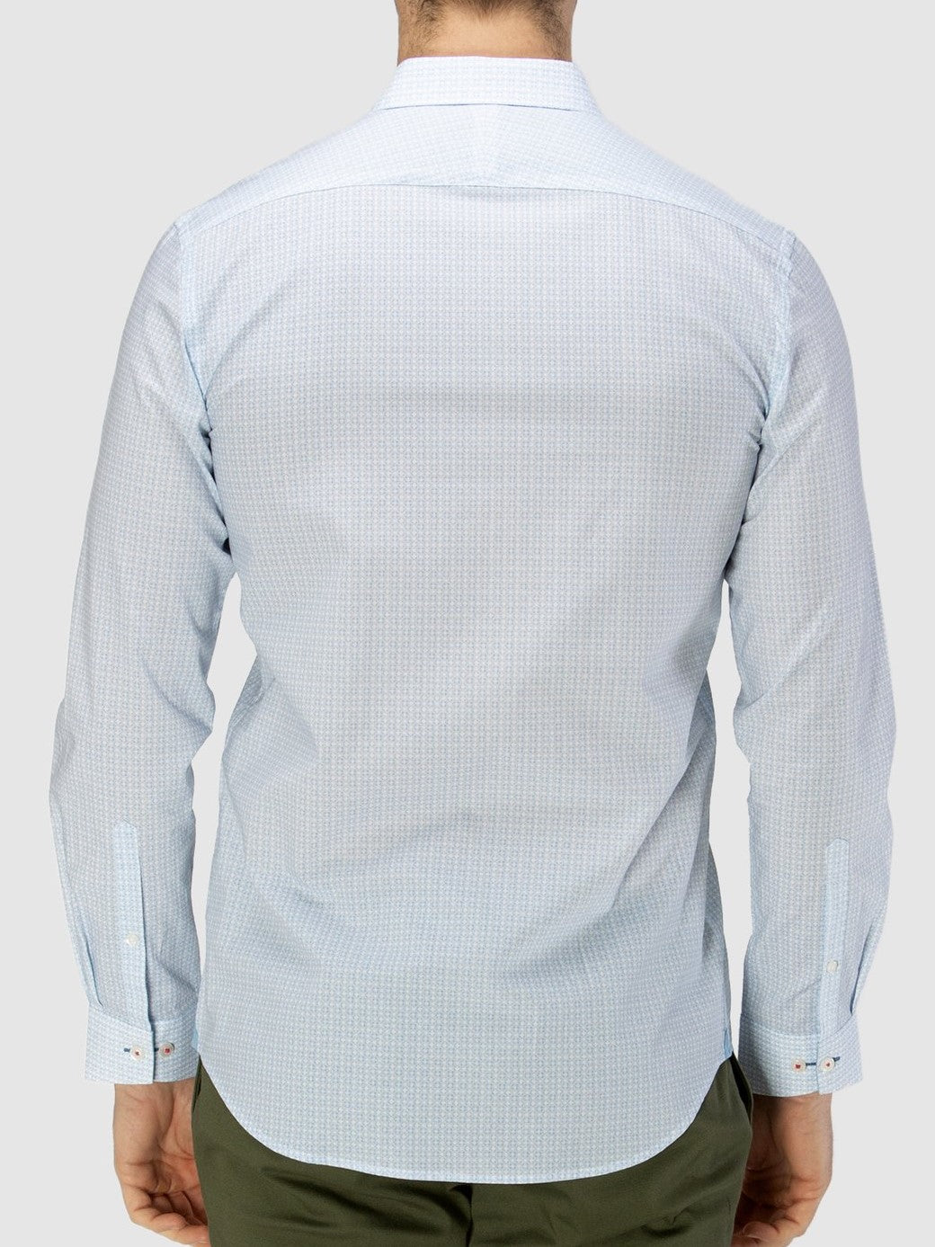 Brooksfield Luxe Geo Print Slub Shirt
