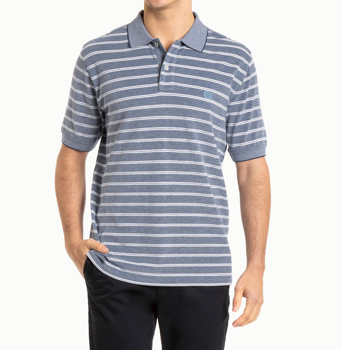 Blazer Carlos Stripe Polo (4498552979593)