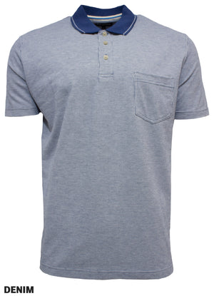 Blue Horizon Poly Cotton Polo (4498773213321)