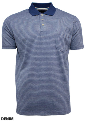 Blue Horizon Poly Cotton Polo (4498773737609)