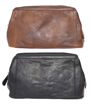 Pierre Cardin Leather Toiletry Bag (4498857197705)