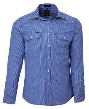 Ritemate Pilbara Stripe Double Pocket Shirt (4498138267785)