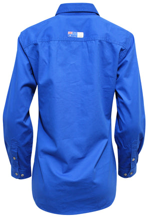 Ritemate Ladies Closed Front Australian Cotton Shirt (4498667765897)