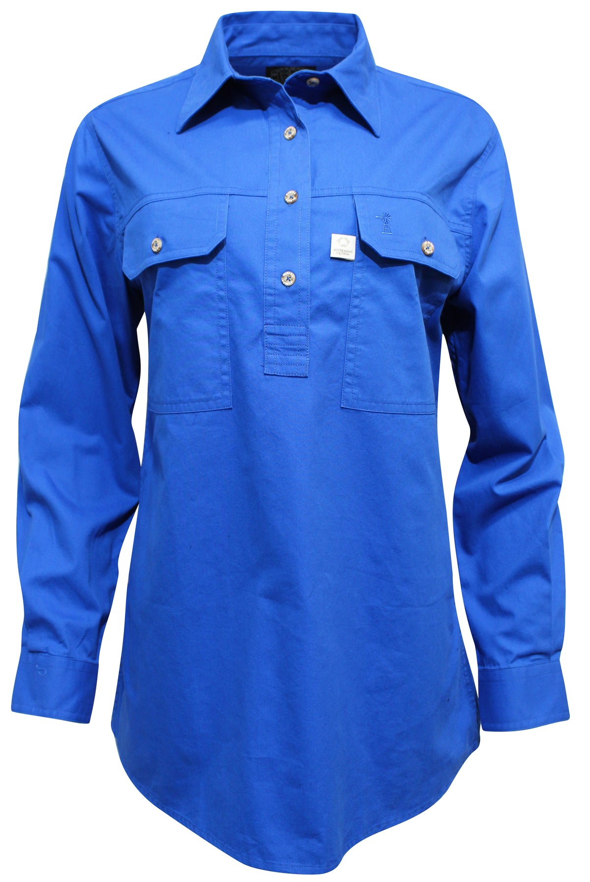 Ritemate Ladies Closed Front Australian Cotton Shirt (4498667765897)