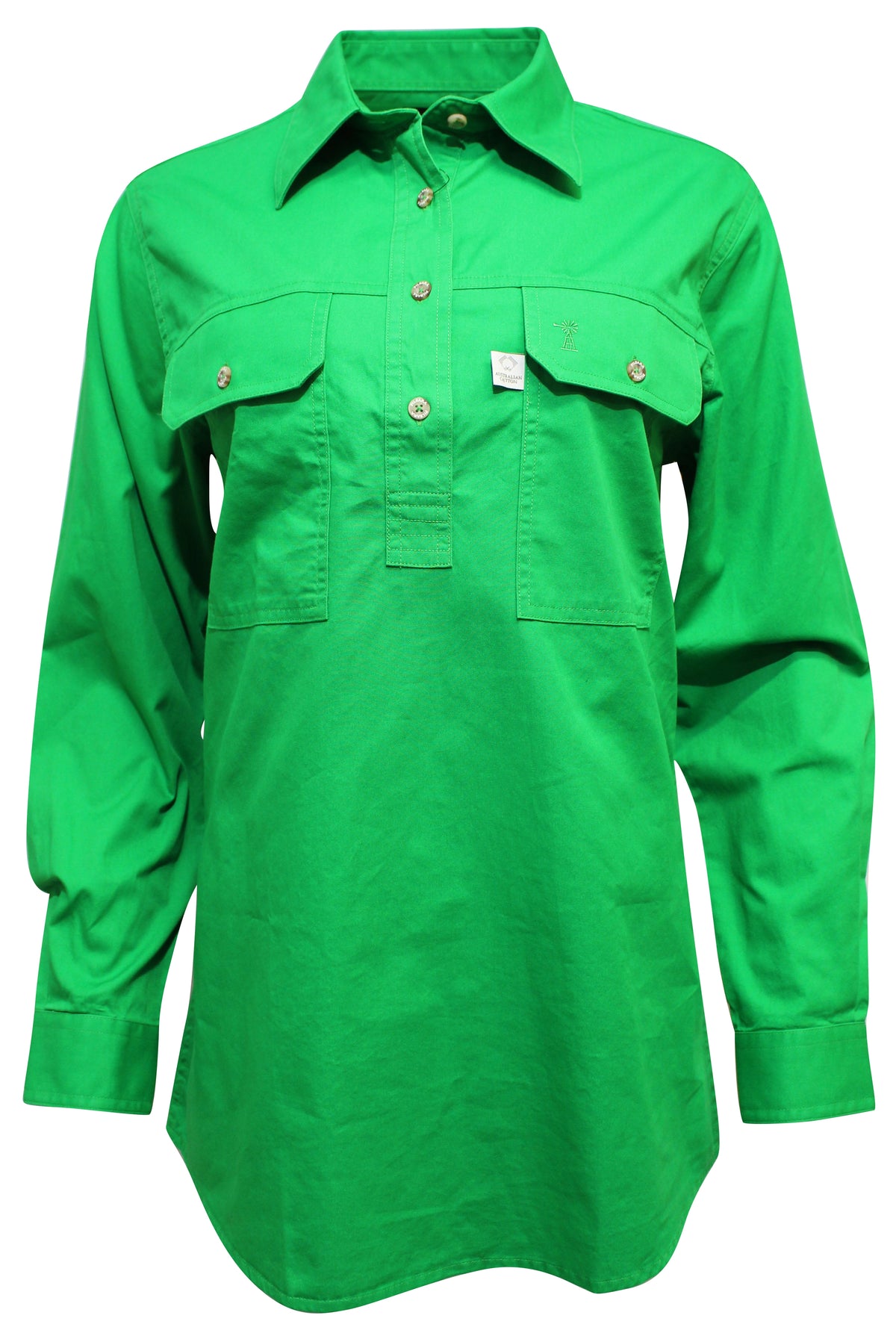 Ritemate Ladies Closed Front Australian Cotton Shirt (4498667765897)