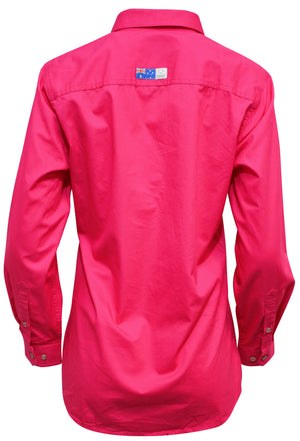 Ritemate Ladies Closed Front Australian Cotton Shirt (4498667765897)