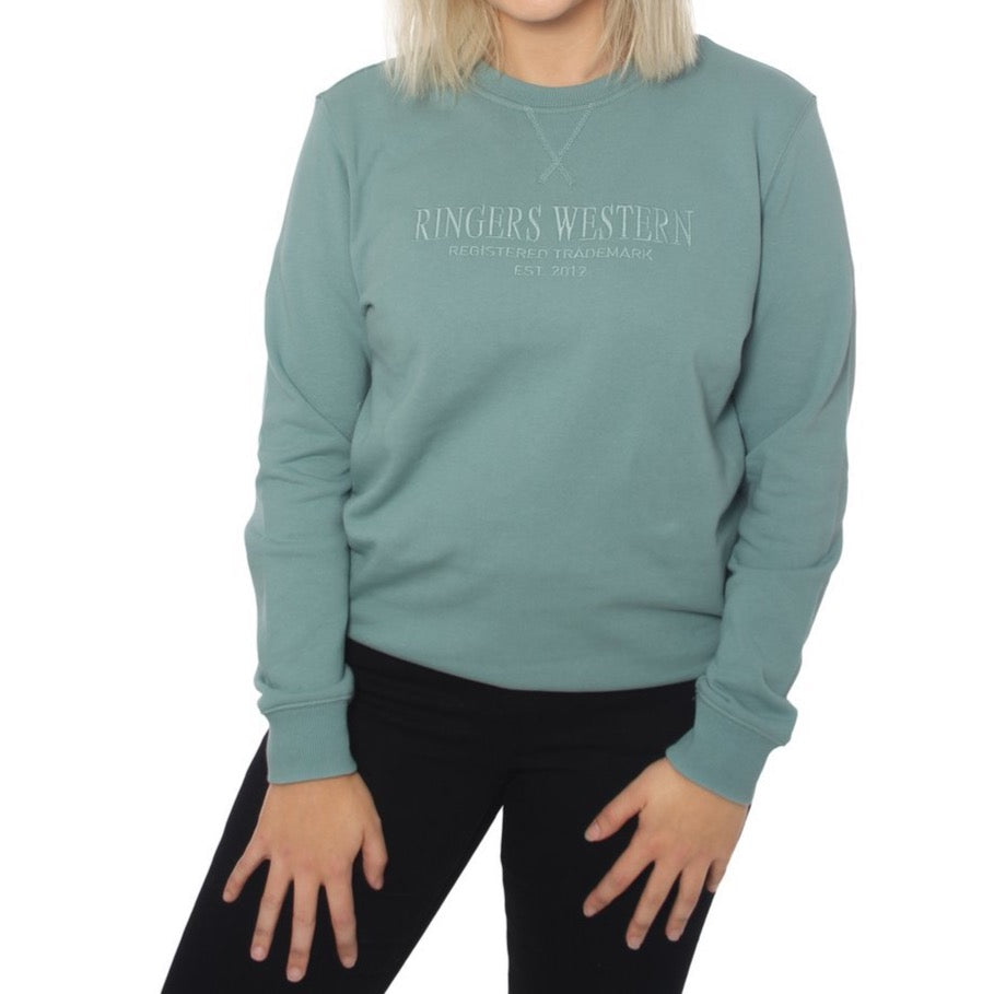 Ringers Western Kooyong Womens Crew Neck Pullover (4972842582153)