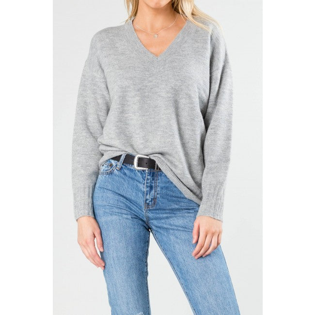 Rusty Together Vee Neck Knit (4619378196617)